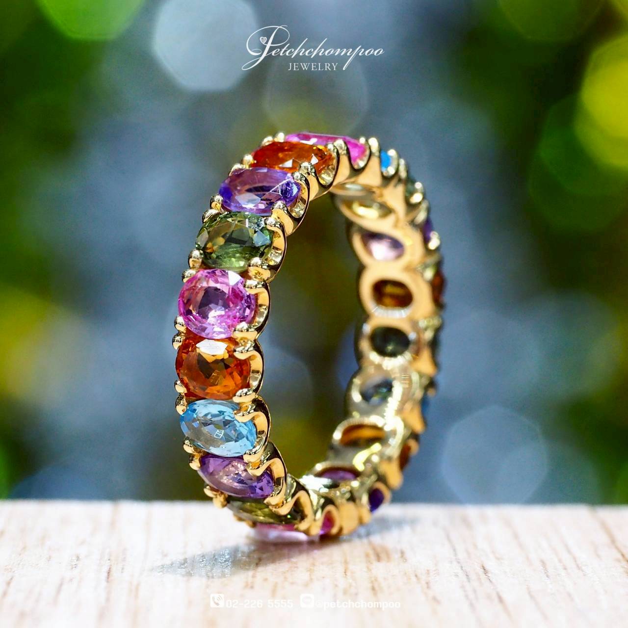 [30445] Rainbow Aura Eternity™ Gemstone Ring  59,000 