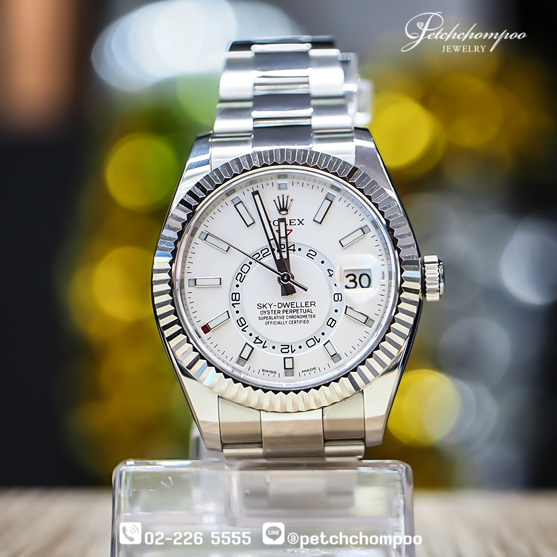 [30305] ROLEX SKY-DWELLER 42mm White Dial Ref.326934  550,000 
