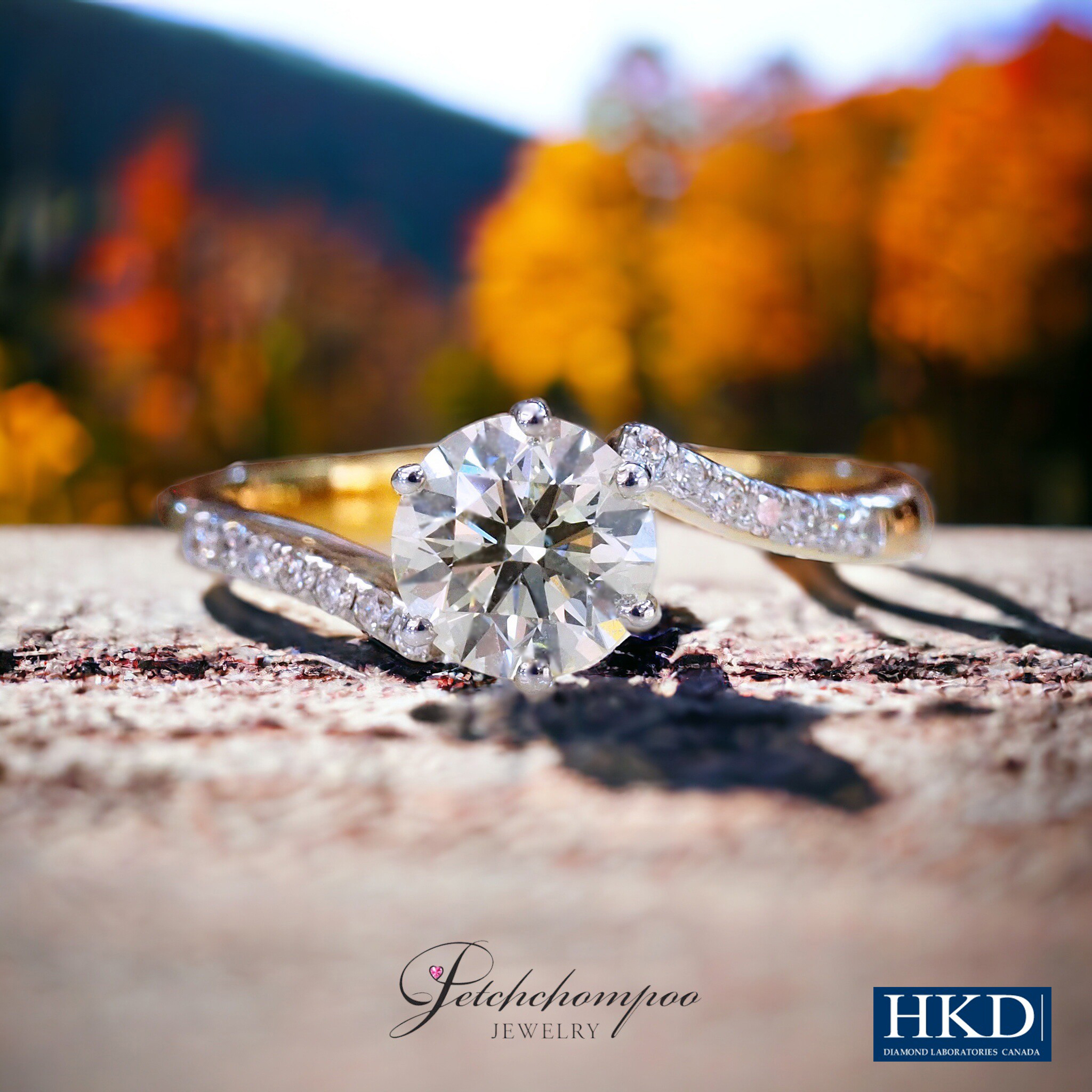 [021156] Golden Harmony™1.02 carat Ring – Timeless Elegance for Every Moment  | L / VS1 / 3EX / HKD Discount 69,000