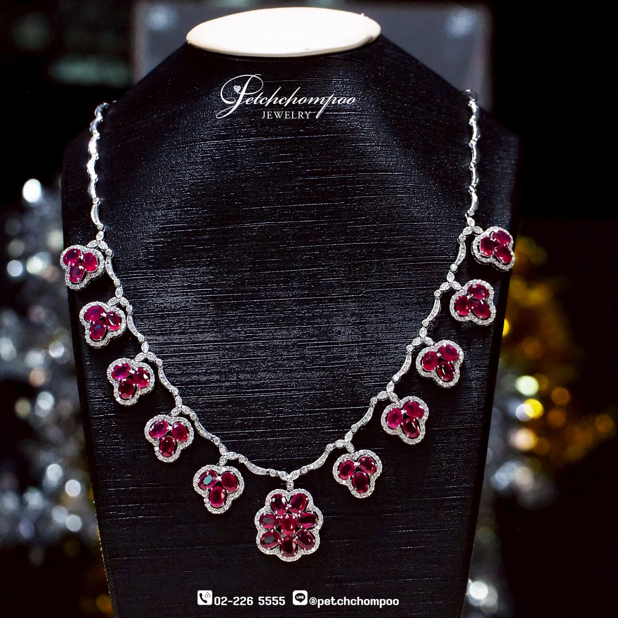 [29634] Ruby with diamond necklace  199,000 