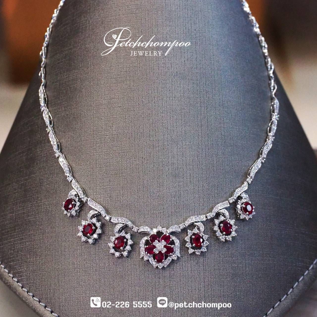 [29634] สร้อยคอทับทิม Ruby Blossom™1.67 กะรัต  199,000 