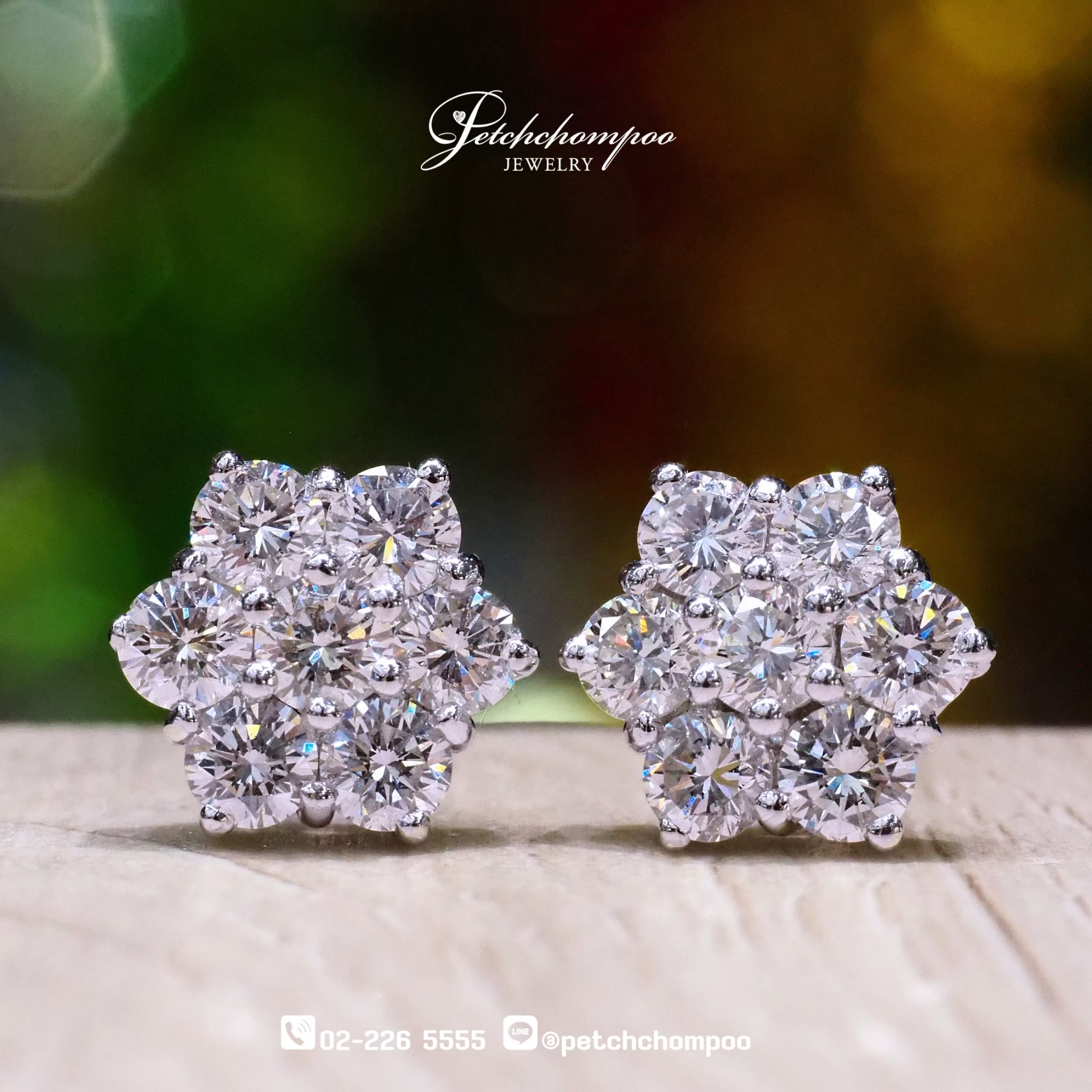 [29763] Flower diamond earring  79,000 