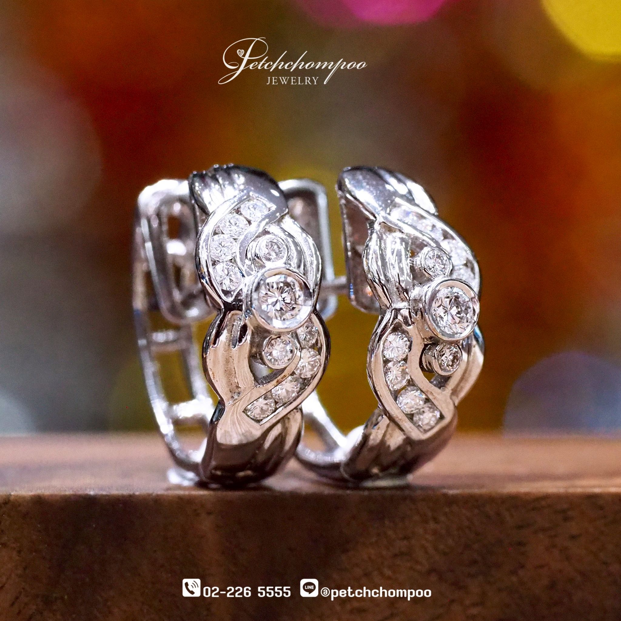[28473] earrings with 0.60 carat diamonds  39,000 