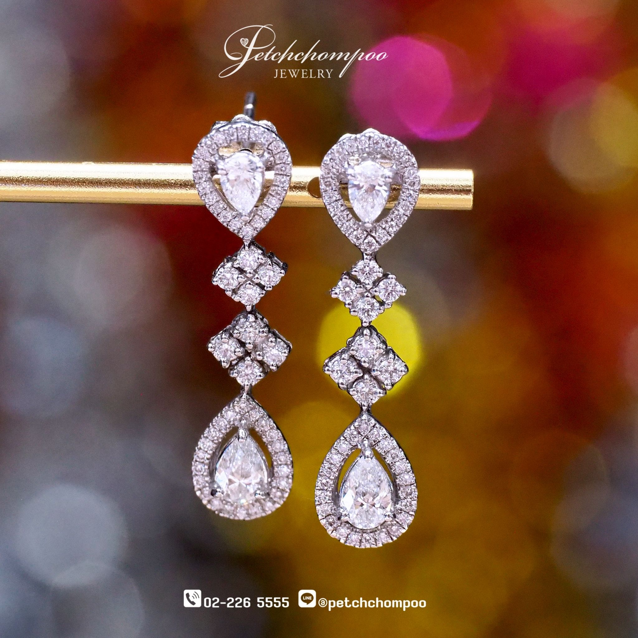 [022136] Diamond earrings  129,000 