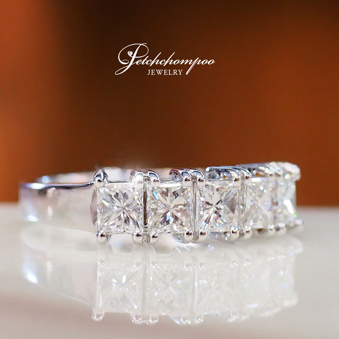 [27361] Princess-cut diamond Band Ring  89,000 