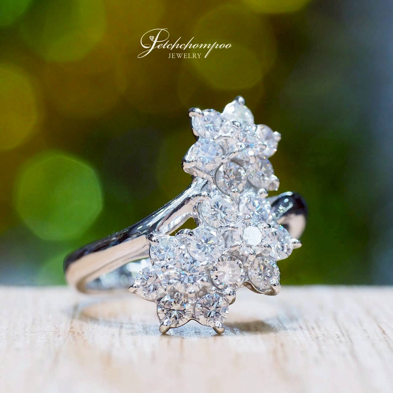 [30565] Blossom Radiance™ — 1.56 ct Floral Diamond Cluster Ring  49,000 