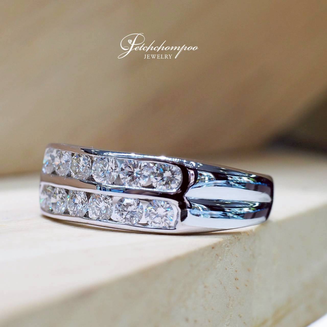 [30735] แหวนเพชรสองแถว Dual Brilliance Eternity  39,000 