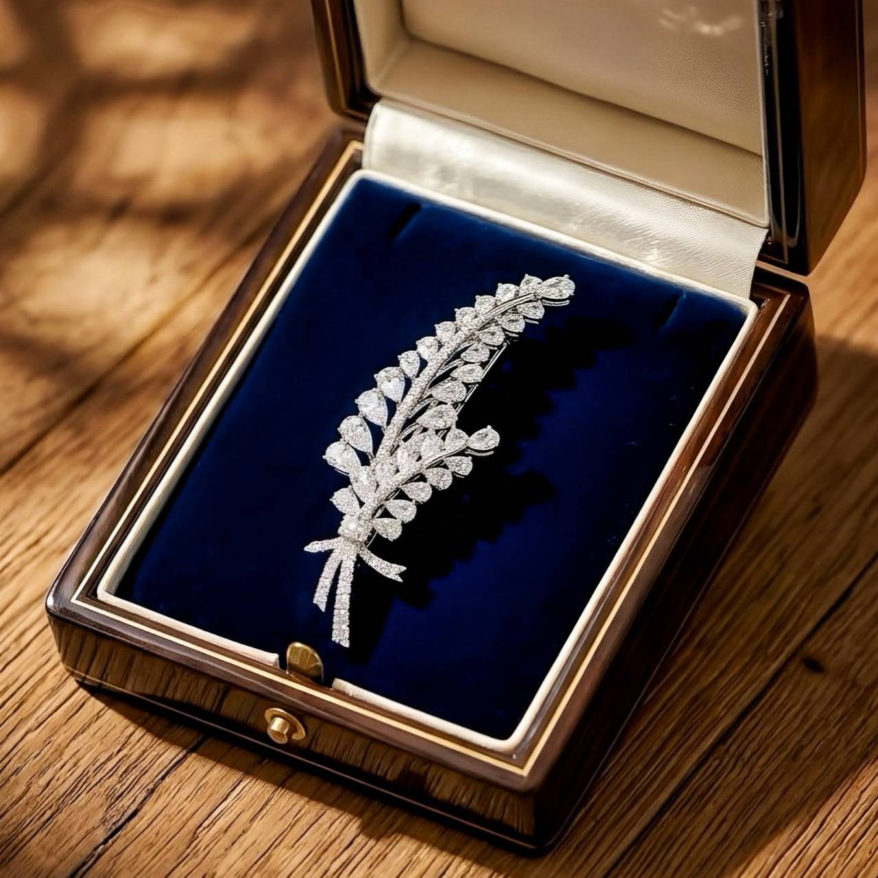 [30613] เข็มกลัดเพชรช่อดอกไม้ Eternal Dewdrop Bouquet 4.01 กะรัต ระยิบระยับ  199,000 
