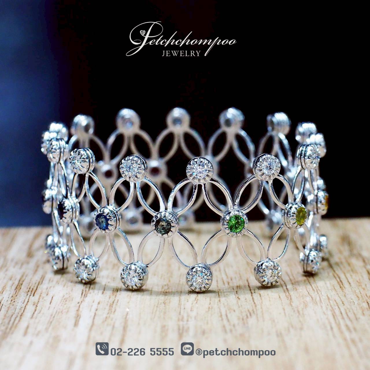 [30514] FlexiBloom Radiant Duo™ – Adjustable 2in1 Diamond Bracelet & Ring  169,000 