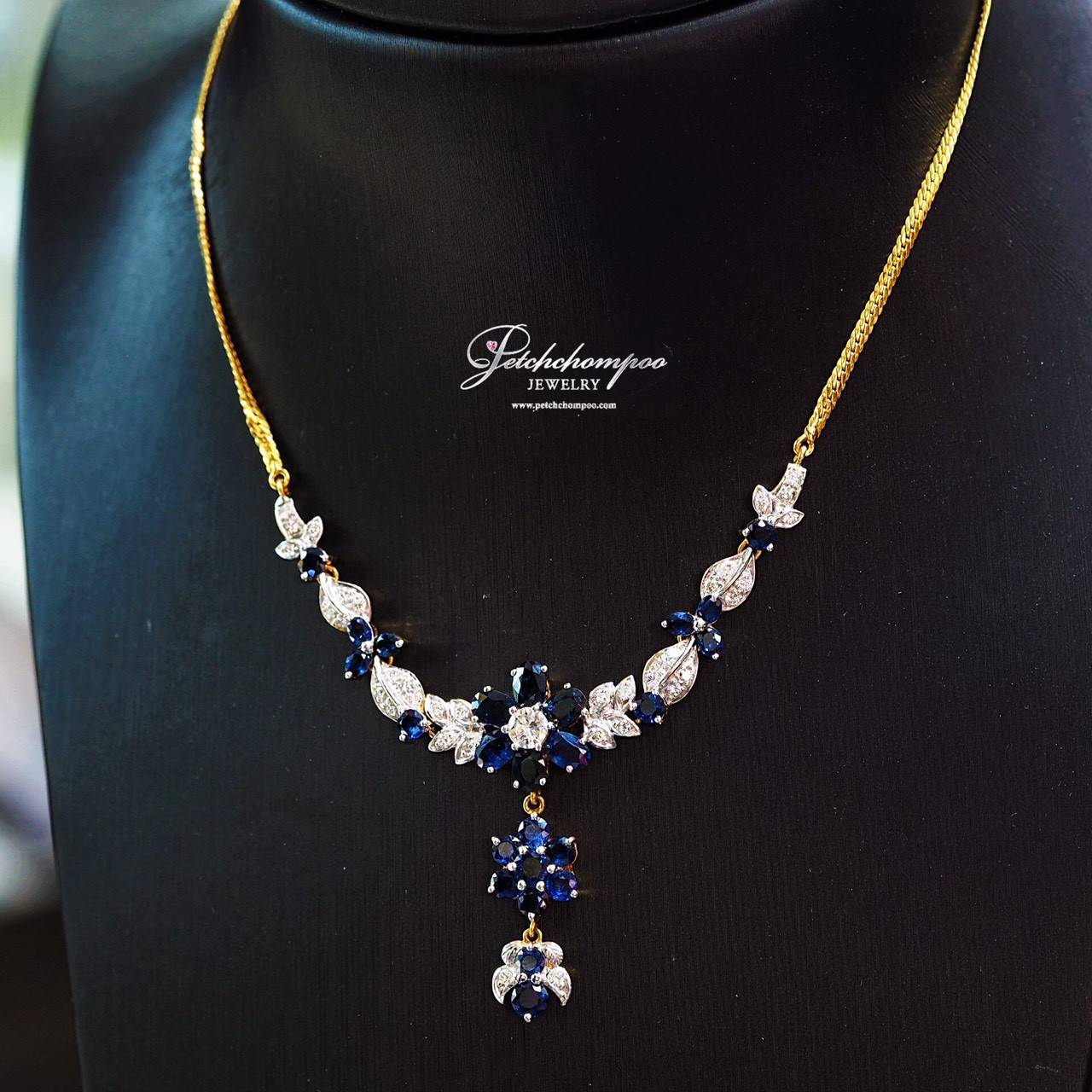 [015876] necklace Sangwan Sapphire& Diamond  99,000 