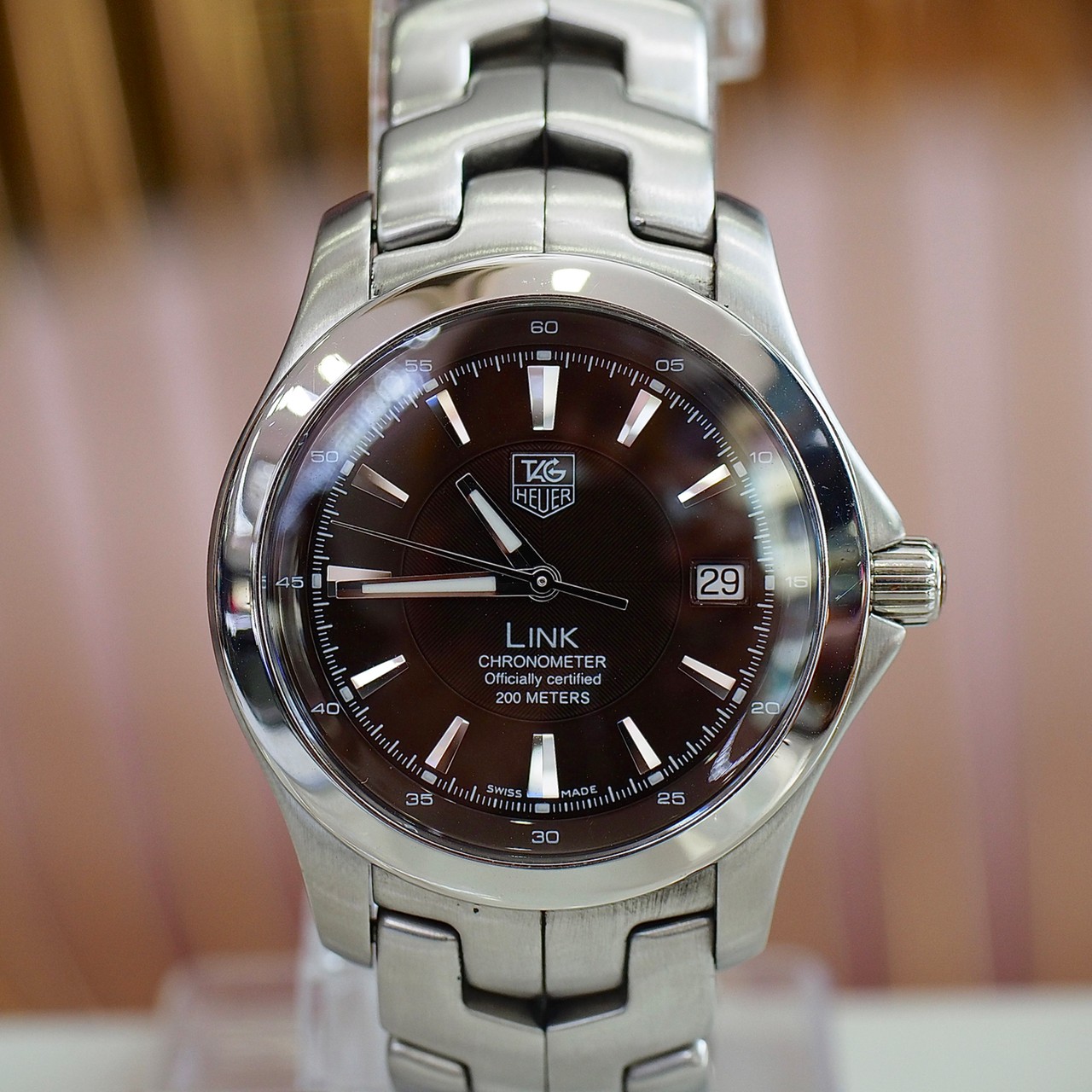 [25475] TAG Heuer LINK  39mm automatic  Black Dial  39,000 