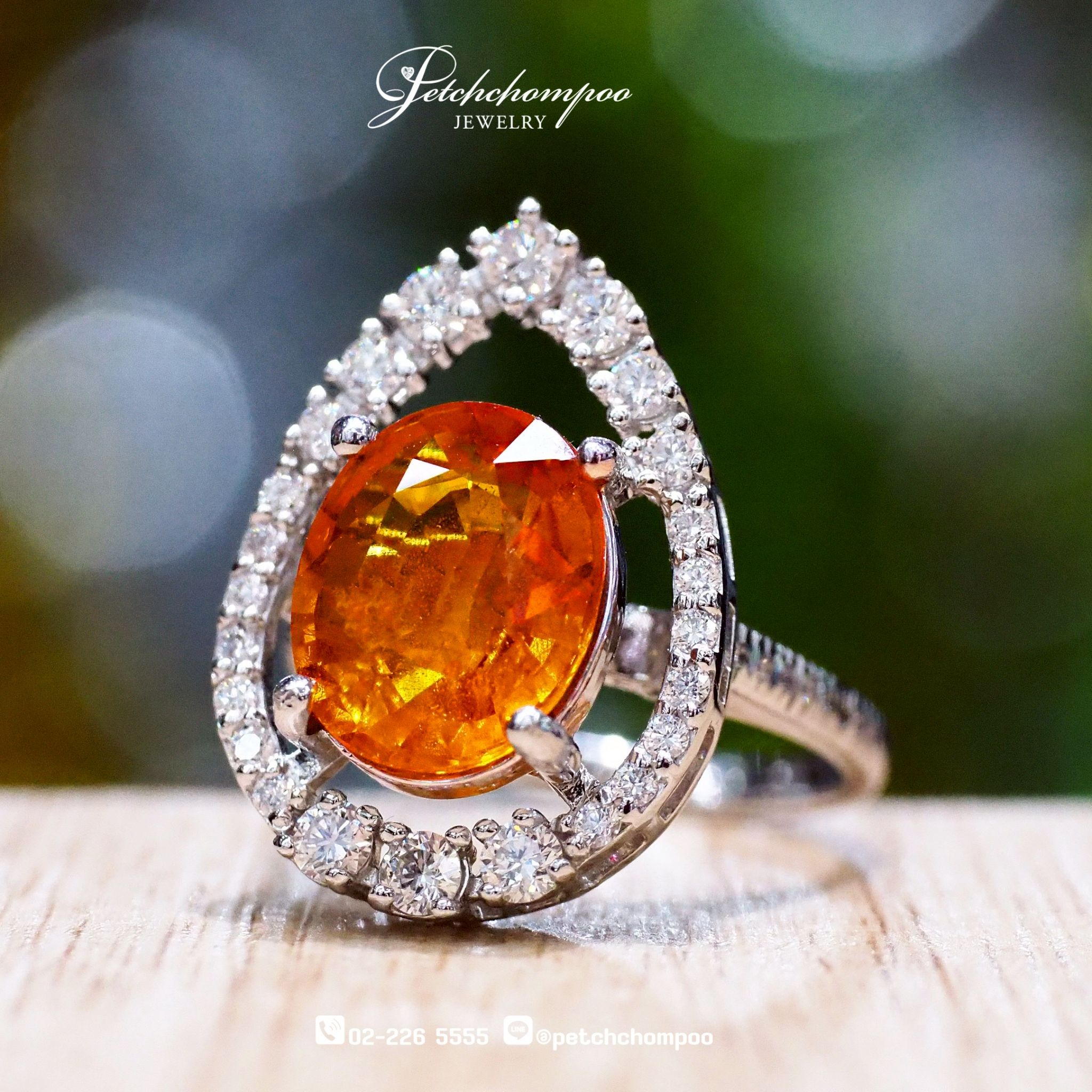 [022427] Yellow Sapphire Ring with Diamond  59,000 