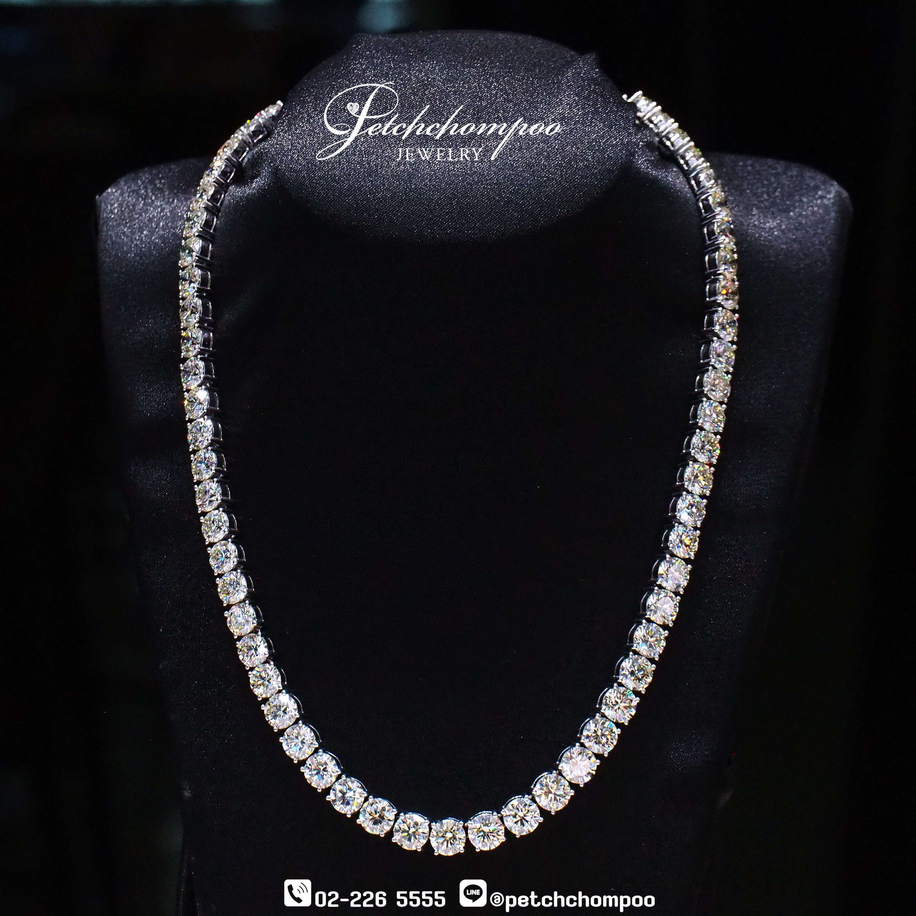 [29852] “Majestic Brilliance” Diamond Necklace – 58.90 Carats  5,900,000 