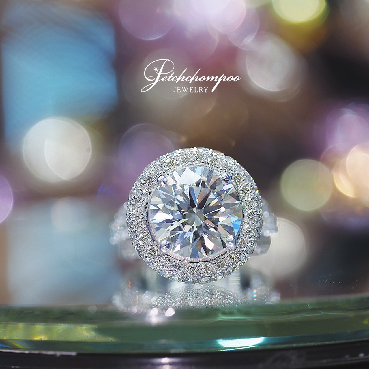 [30582] แหวนเพชร Celestial Majesty 4.04 กะรัต สง่างามเหนือระดับ | K VVS2 HRD Discount 990,000