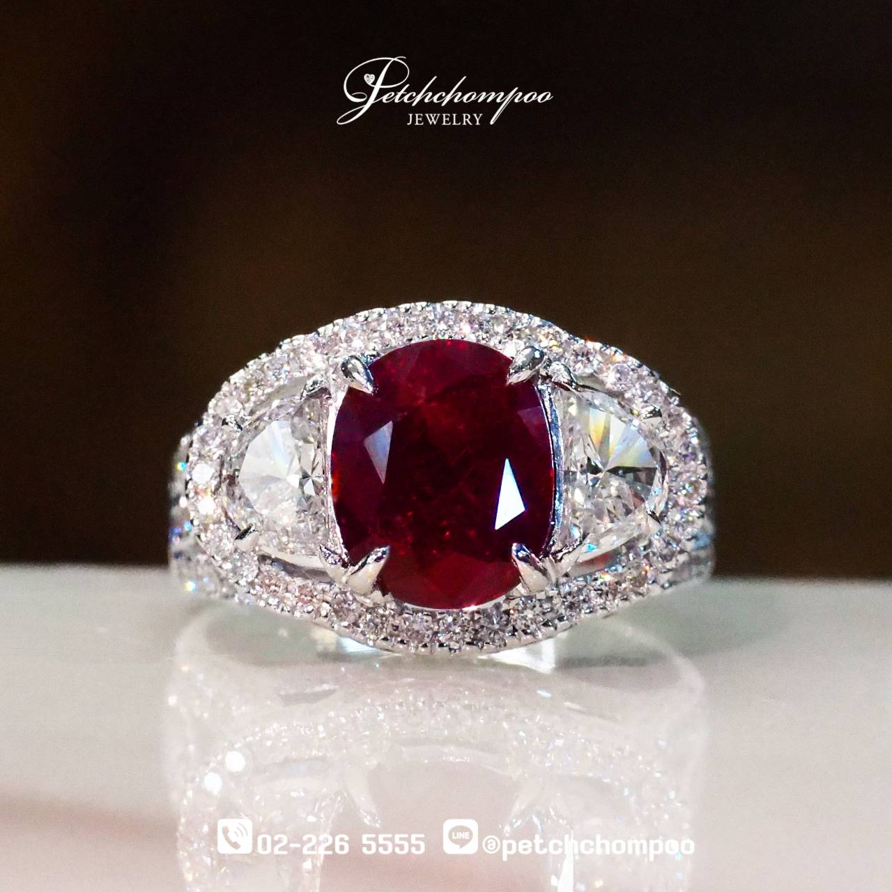 [29627] 3.03 carat ruby  Unheated Piqeon blood  Mozambique color CFCO certificate  499,000 