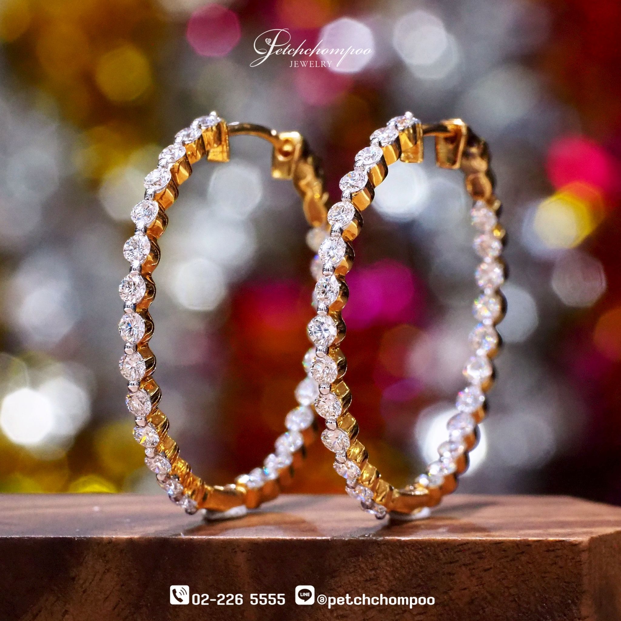 [016939] Diamond ้hoop earring  99,000 