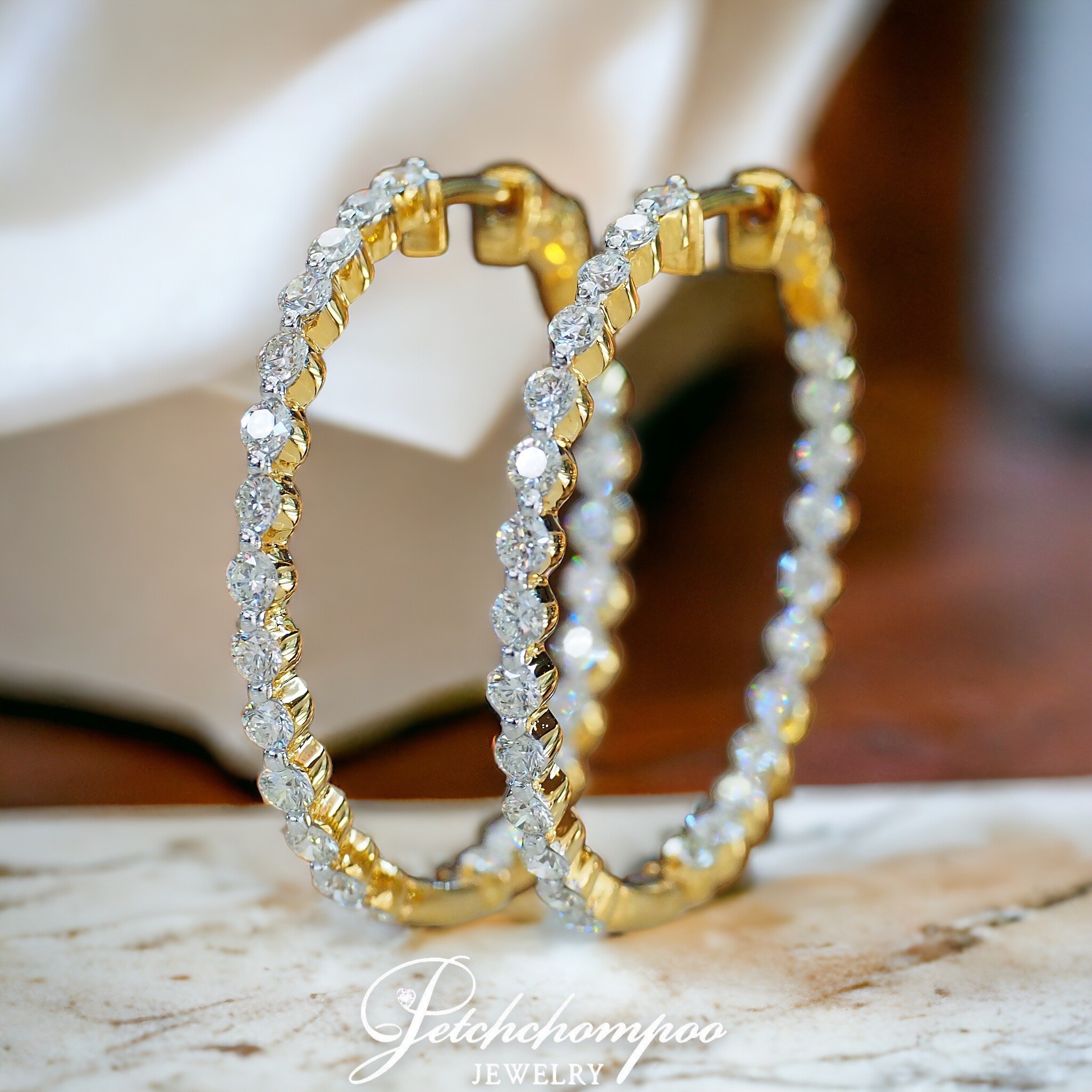 [016939] Diamond ้hoop earring  99,000 