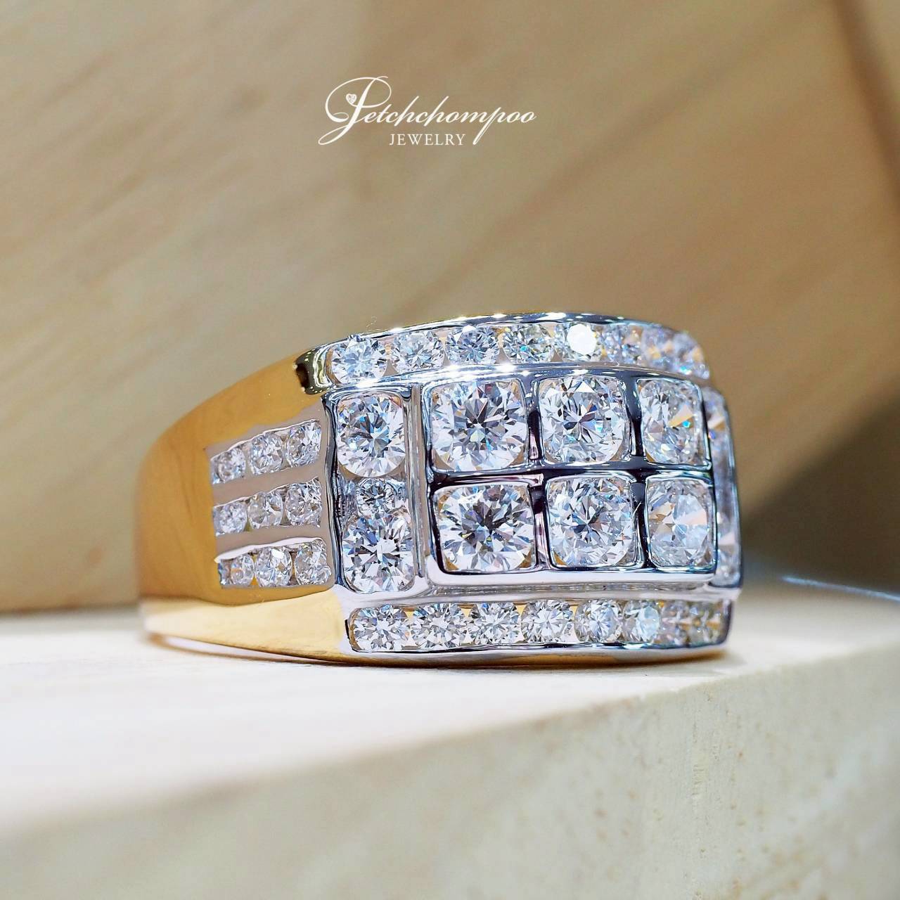[022800] Celestial Radiance  2.29 ct Men's Diamond Ring  99,000 