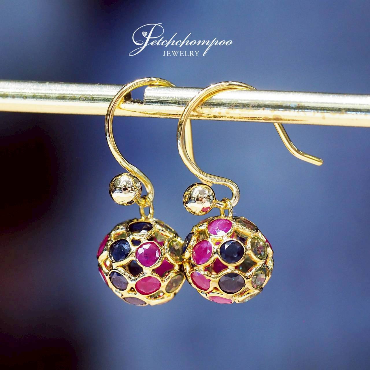[30895] Carnival Royale multicolored gemstone earrings  29,000 