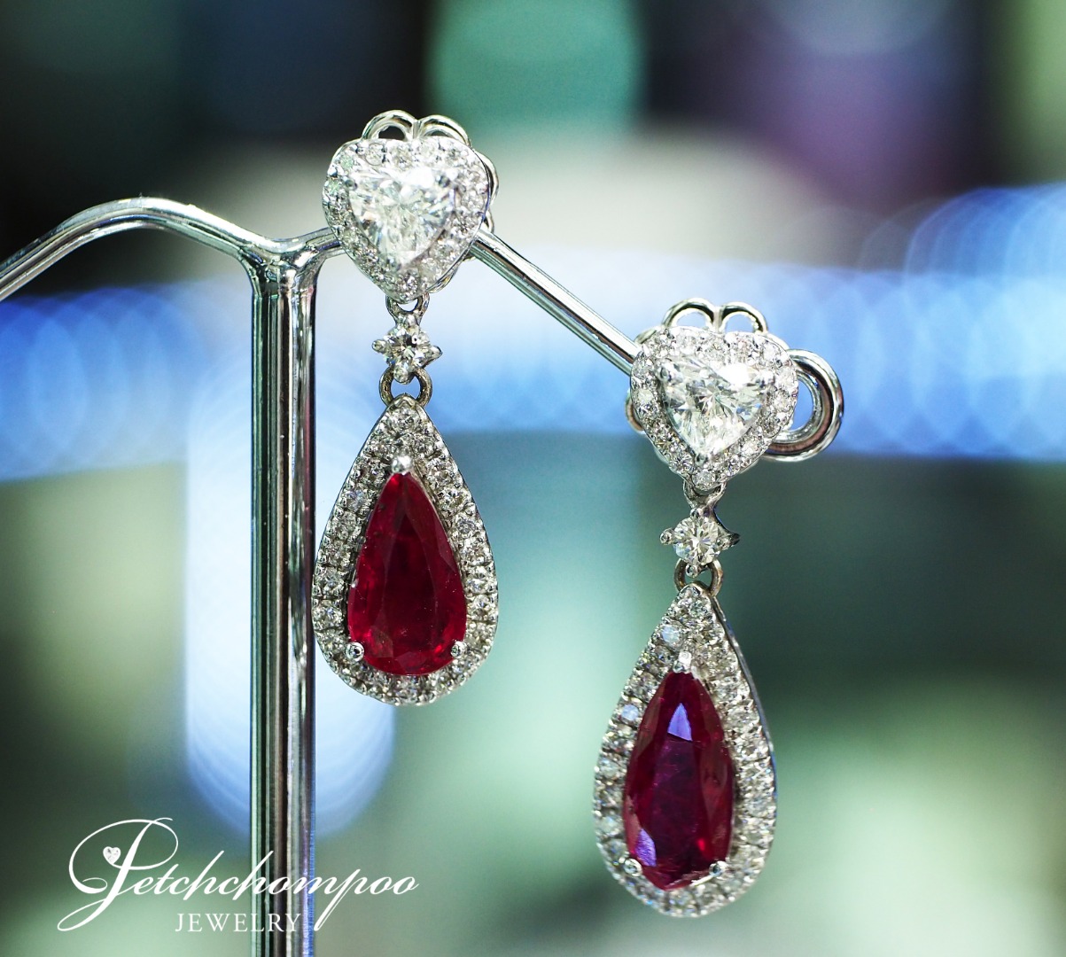 [024898] Diamond and Ruby Earring  99,000 