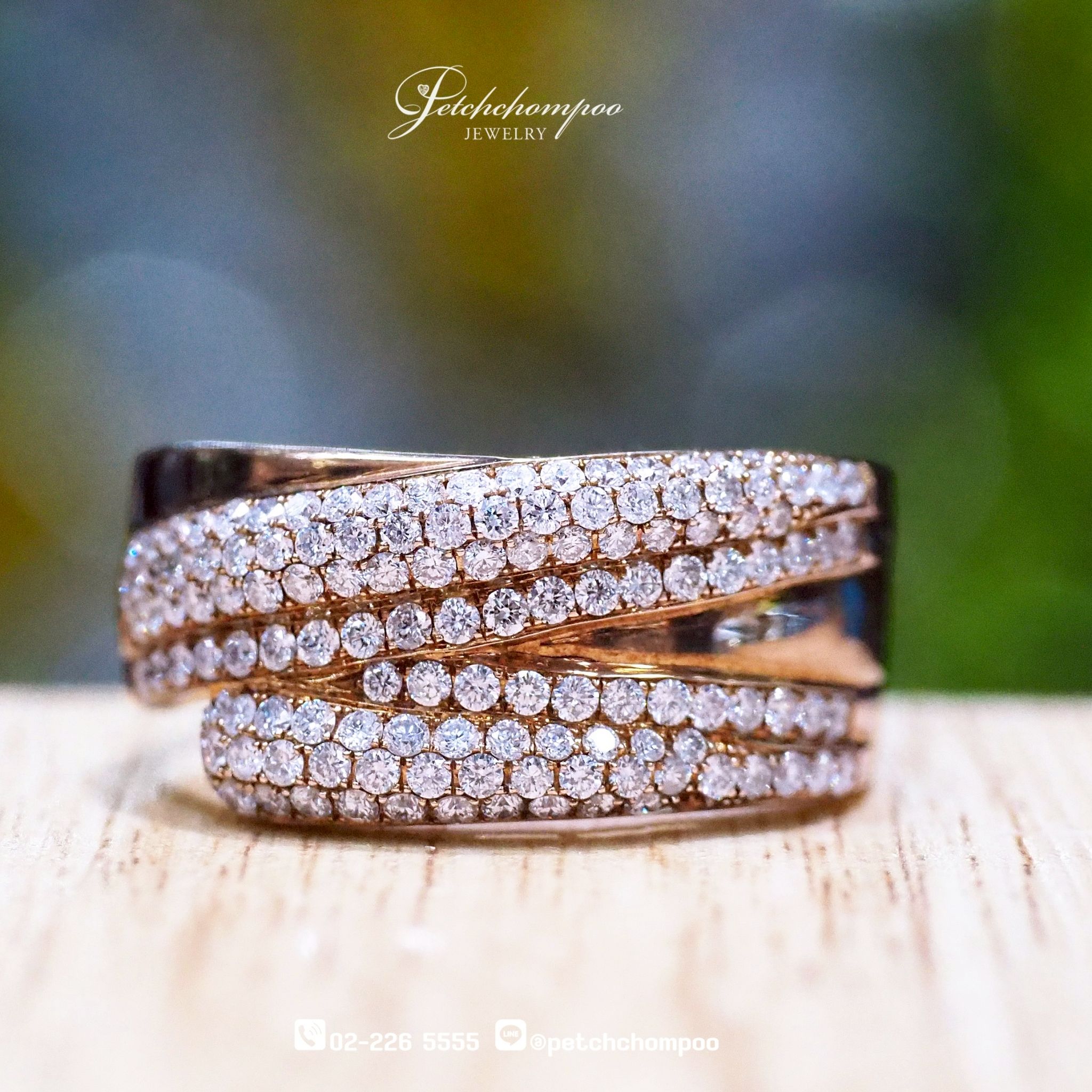 [009963] แหวนเพชรหน้ากว้าง ลดราคาเหลือ 49,000