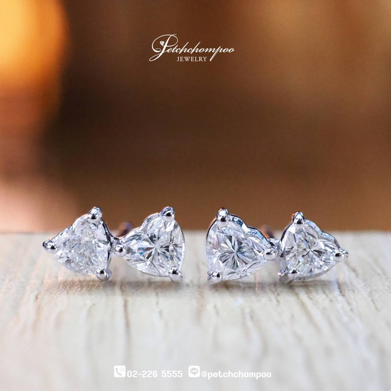 [29703] Heart Shape  diamond earring  69,000 