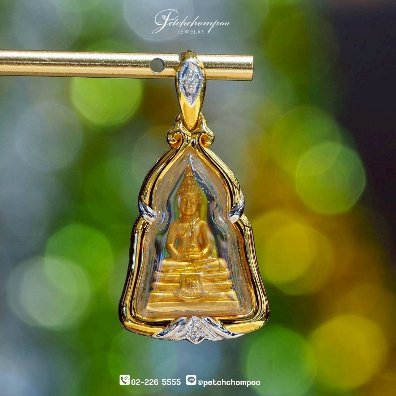 [30243] จี้หลวงพ่อโสธร Chorfa Grace™ ทองคำประดับเพชร  49,000 