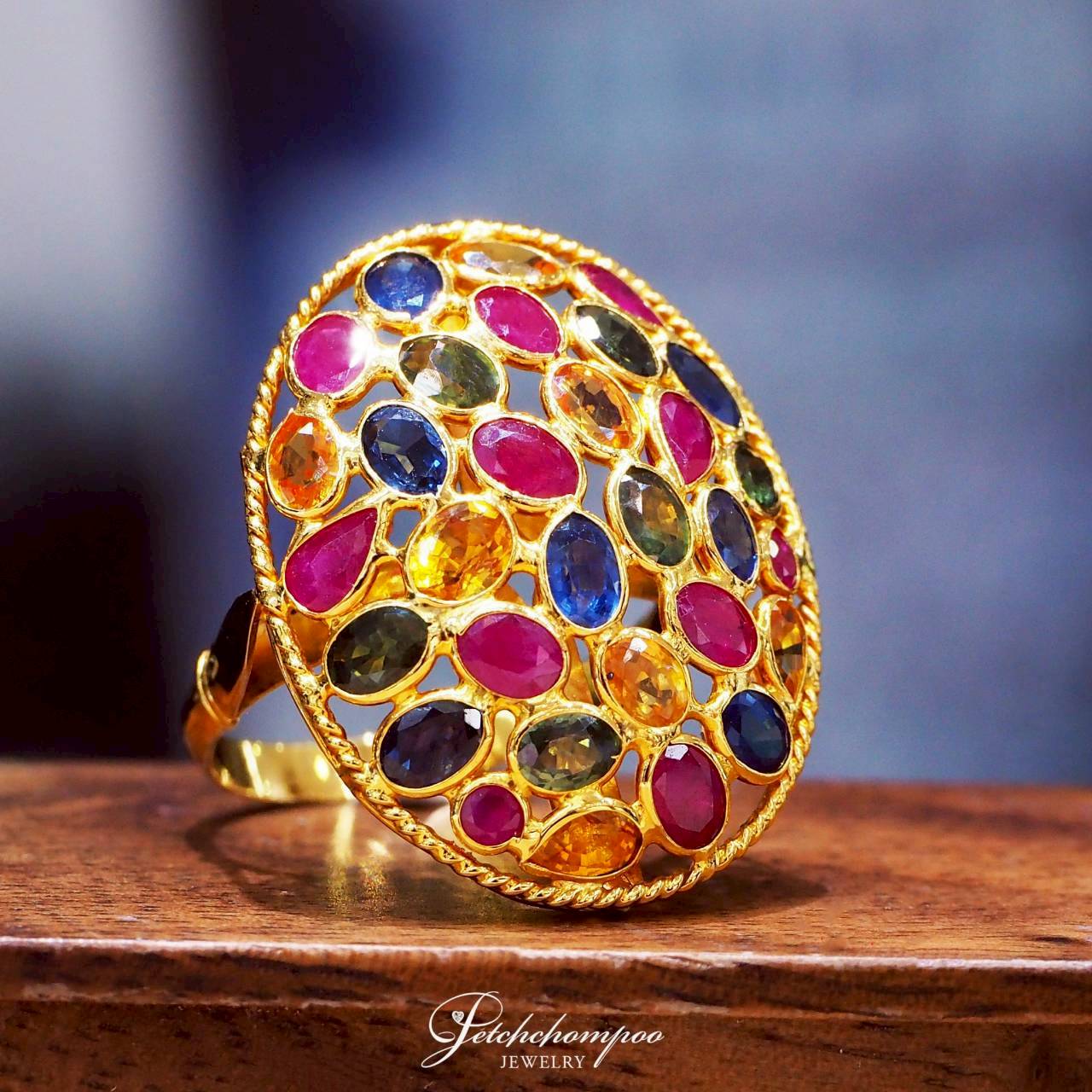 [30885] Colorful Gemstone Ring Mosaic of Fortune  39,000 