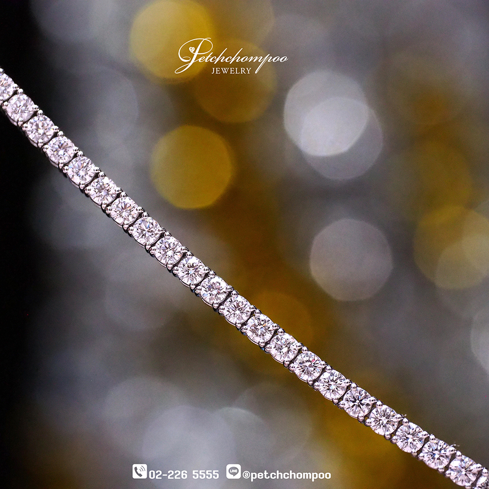 [25504] สร้อยข้อมือเพชร Brilliant Line™2.20 กะรัต • เส้นสายแห่งความเลอค่า  69,000 