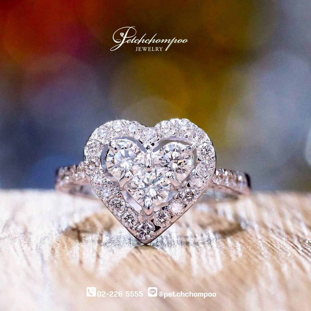 [29979] แหวนเพชร Heart Enchant™ รวม 0.79 กะรัต ลดราคาเหลือ 38,000