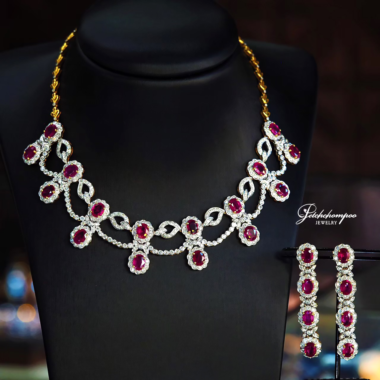[022945] Ruby With Diamond Necklace  690,000 