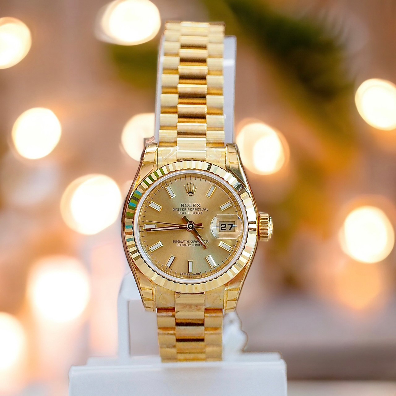 [26566] Rolex Lady Datejust179178  yellow gold 18k  589,000 