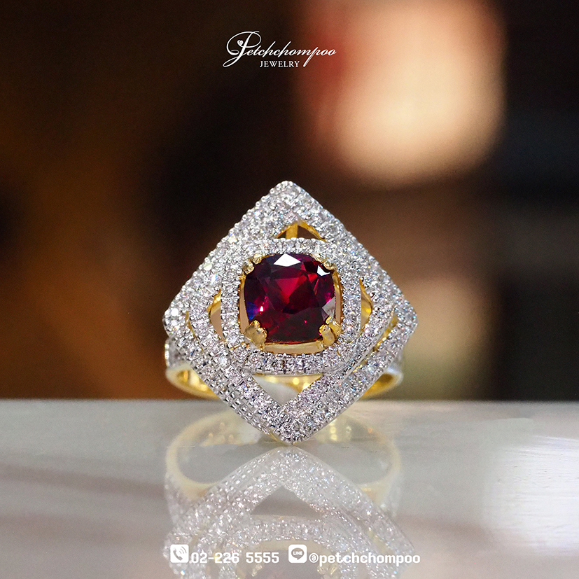 [29577] Ruby ring 2.09 carat, AIGS certificate  169,000 
