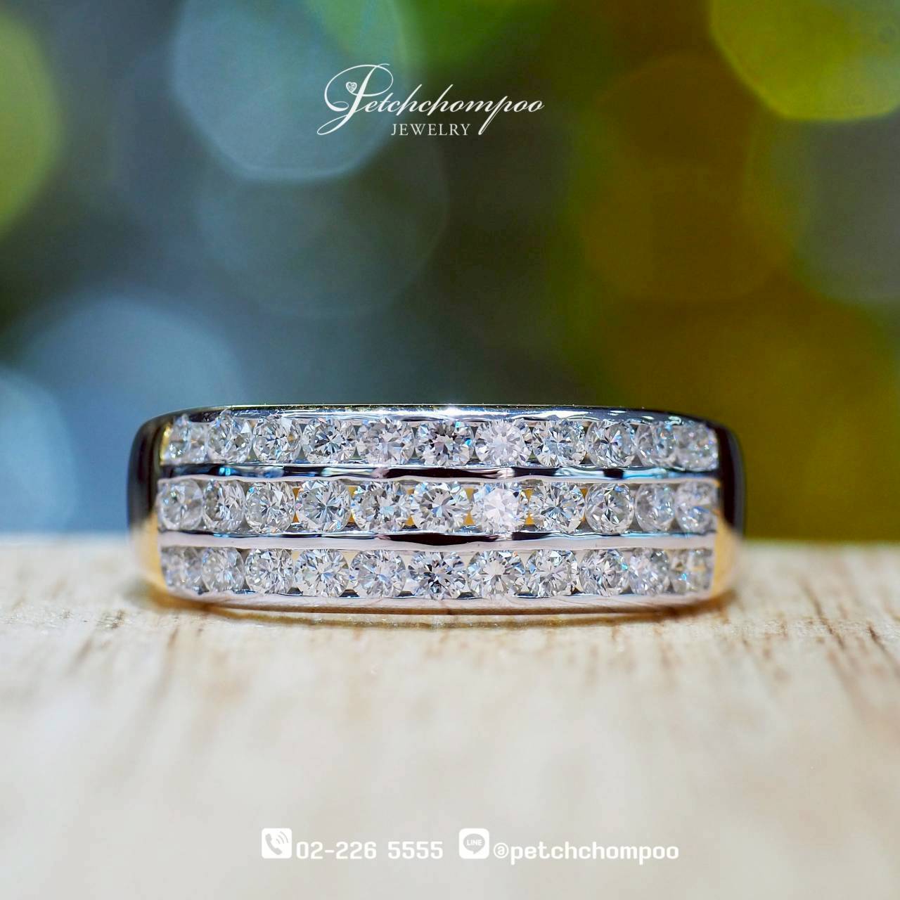 [30312] Radiant Harmony™ – 3-Row Diamond Band 0.66ct  39,000 