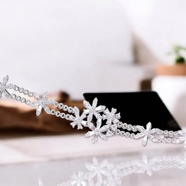 [022227] 3.18 carat each Diamond Bracelet  129,000 