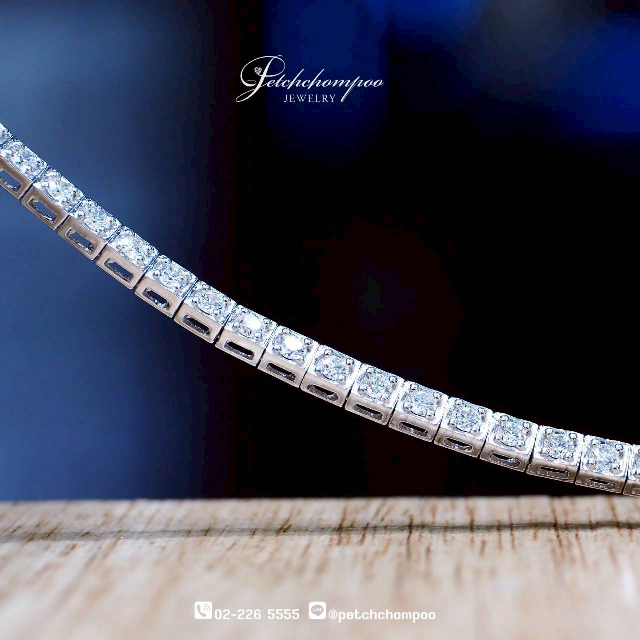 [30515] สร้อยข้อมือเพชร Luminous Elegance Tennis™ 1.68 กะรัต | GCI  79,000 