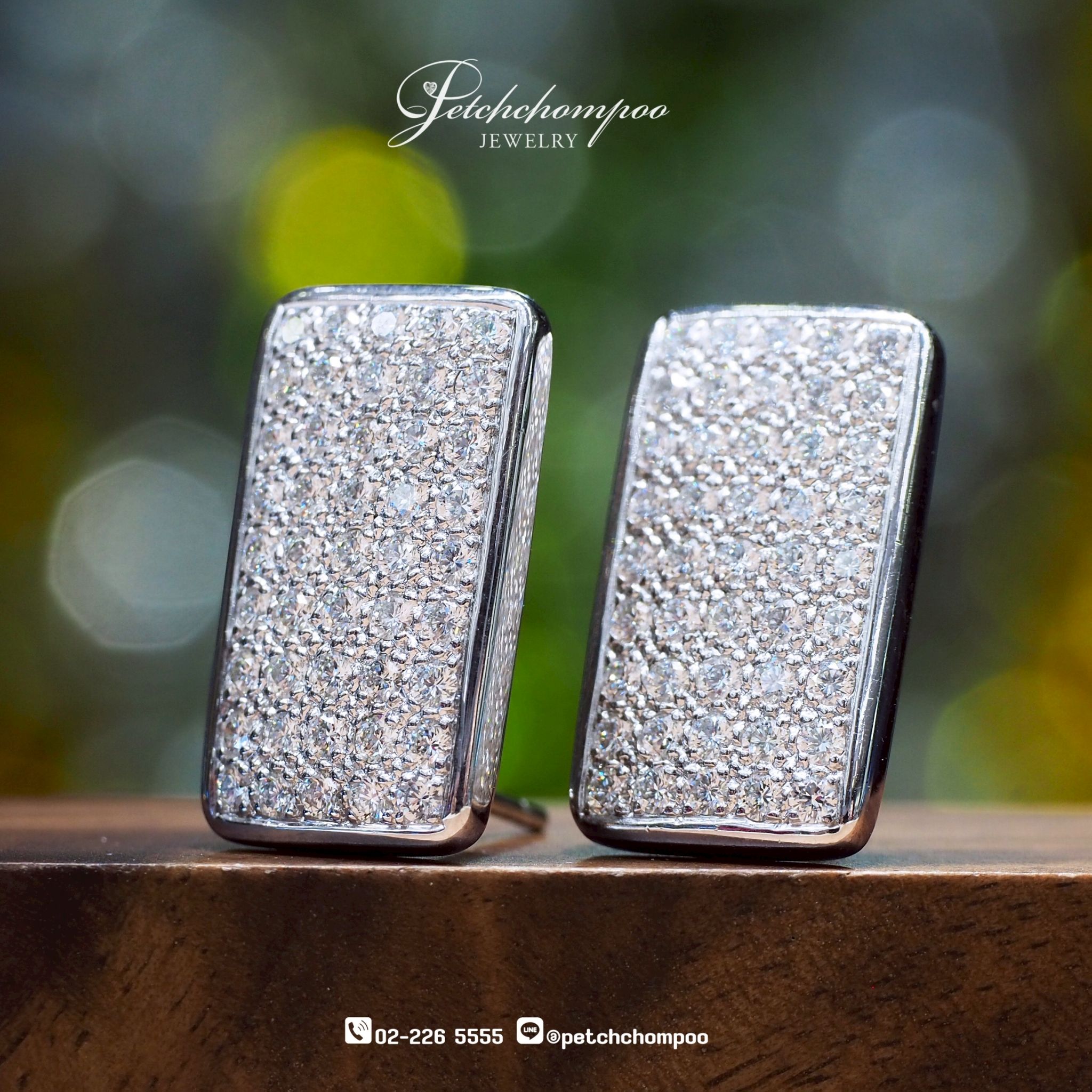[022592] Diamond earrings Discount 69,000