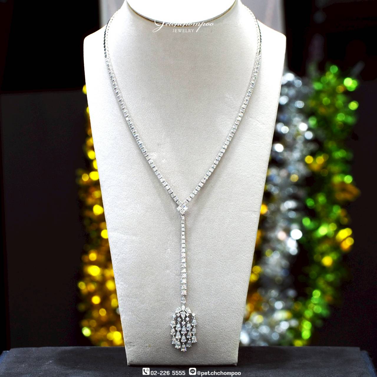 [30116] สร้อยเพชร “Diamond Mirage”™ ดีไซน์ 2-in-1 เพชรรวม 9.57 กะรัต  490,000 