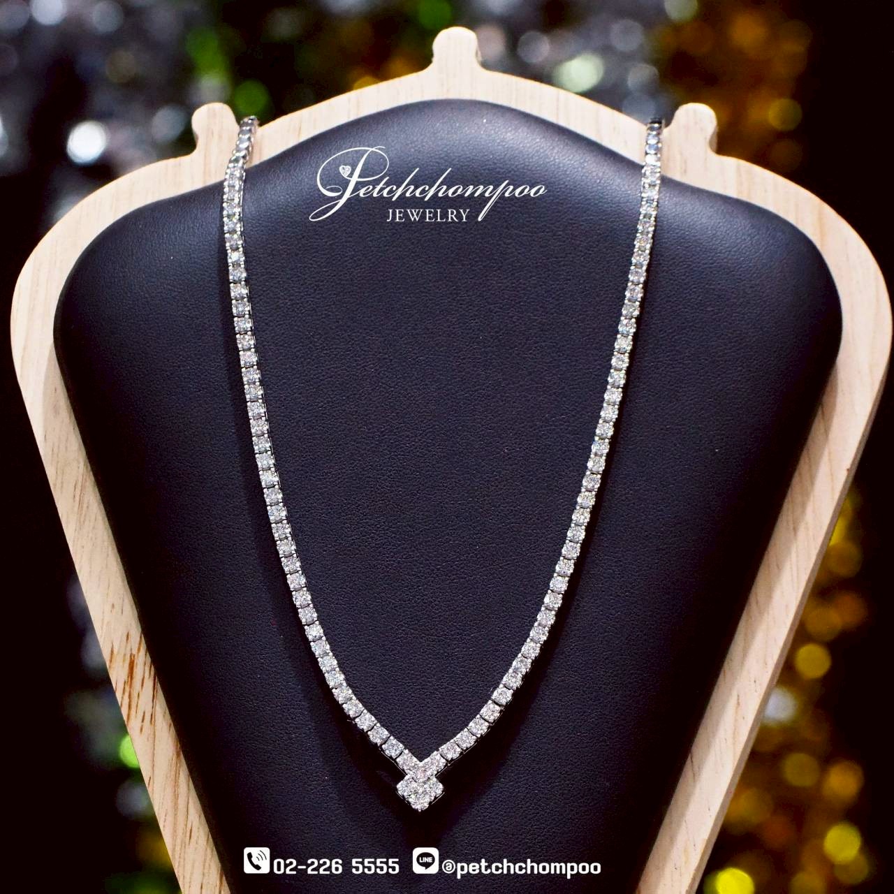 [30116] Timeless Symphony™ — 4.50 ct Diamond Tennis Necklace  169,000 
