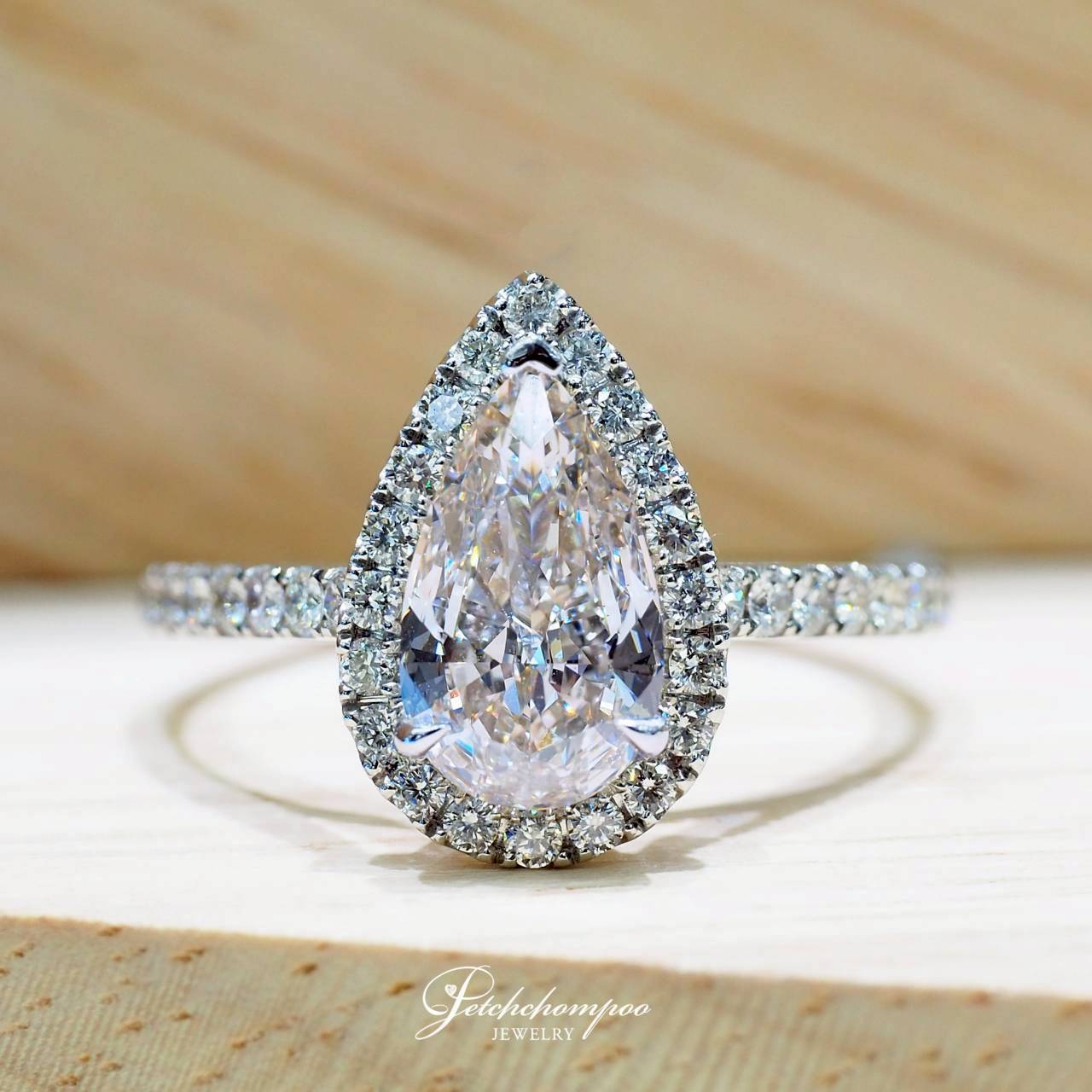 [30715] แหวนเพชรทรงหยดน้ำเม็ดกลาง  Ethereal Teardrop K-IF 1.51 กะรัต | K IF IGI ลดราคาเหลือ 129,000