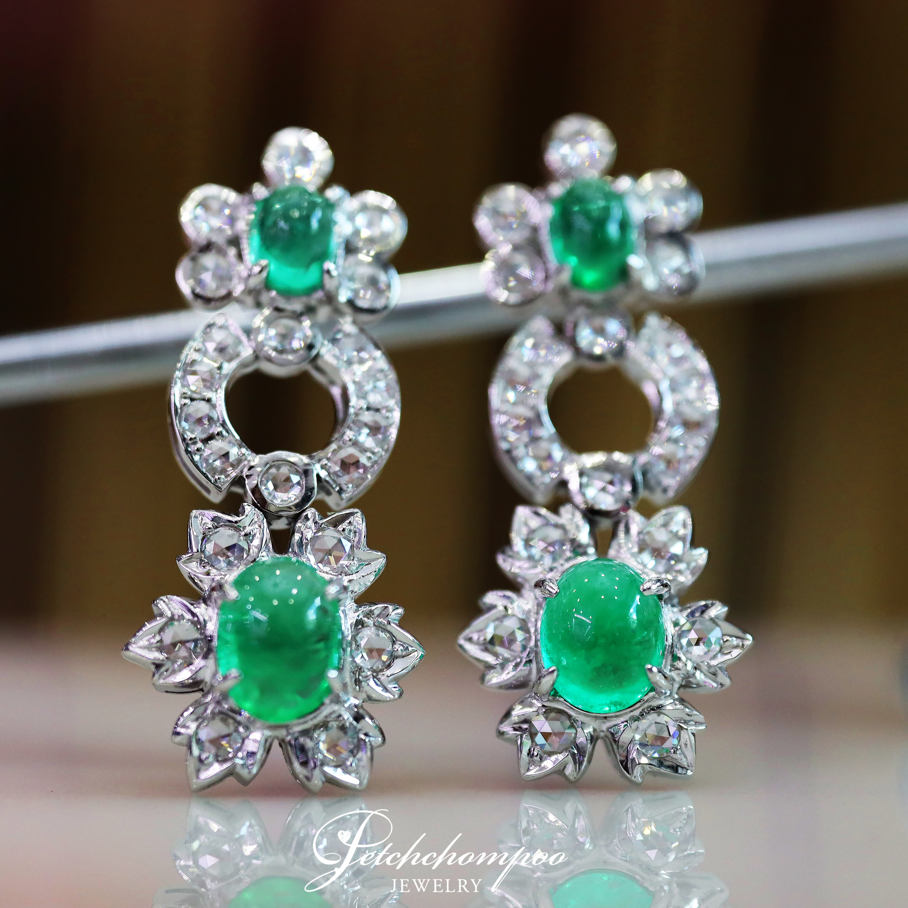[26308] Emerald and diamond Earring  89,000 