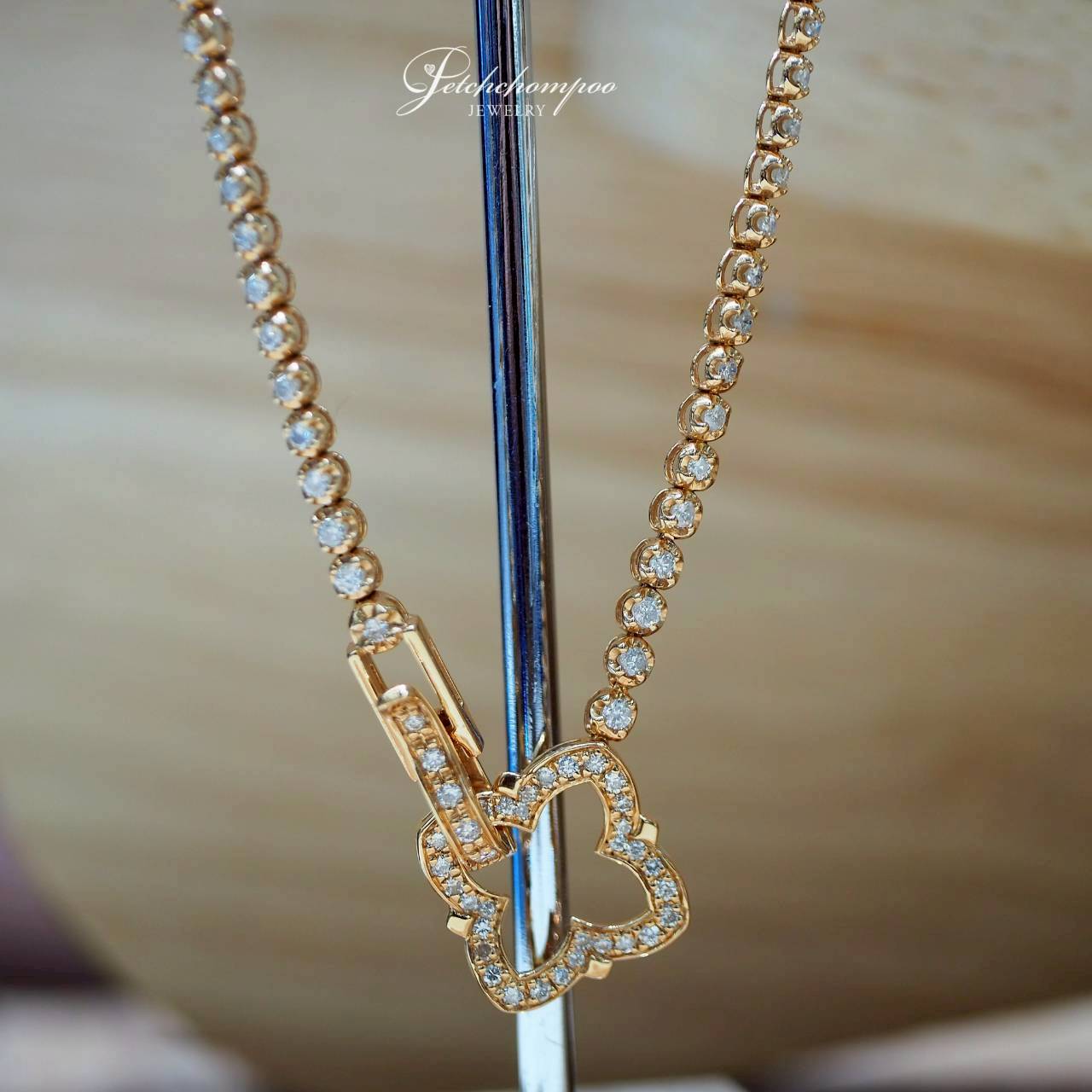 [30659] สร้อยข้อมือเพชร Blooming Grace Diamond Bracelet ตัวล็อกดอกไม้  45,000 