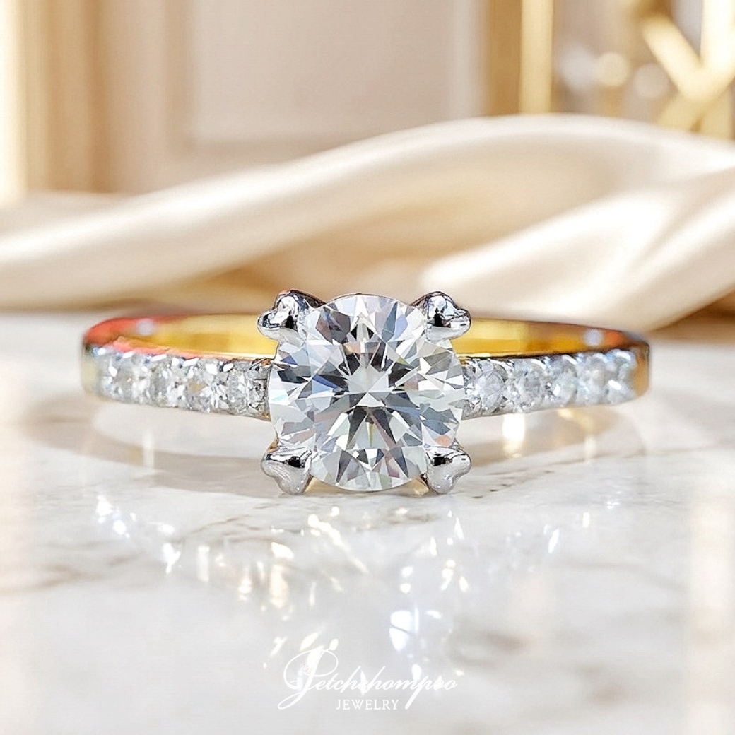 [28837] Brilliant Solité™ Diamond Ring – 0.91 Carats| H VS1 3EX GIA Discount 169,000