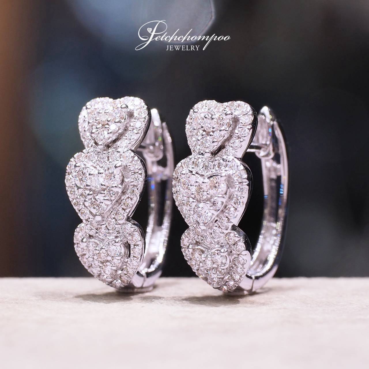 [29490] Élan Hearts Diamond Earrings  59,000 