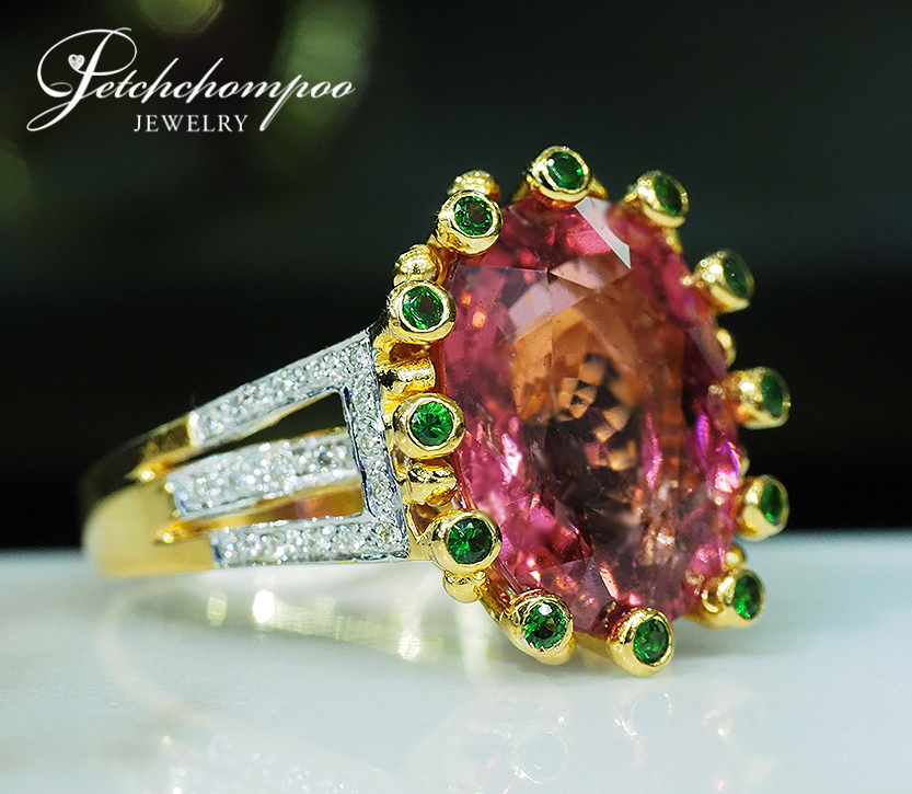 [024032] Pink Tourmaline with diamond ring  39,000 