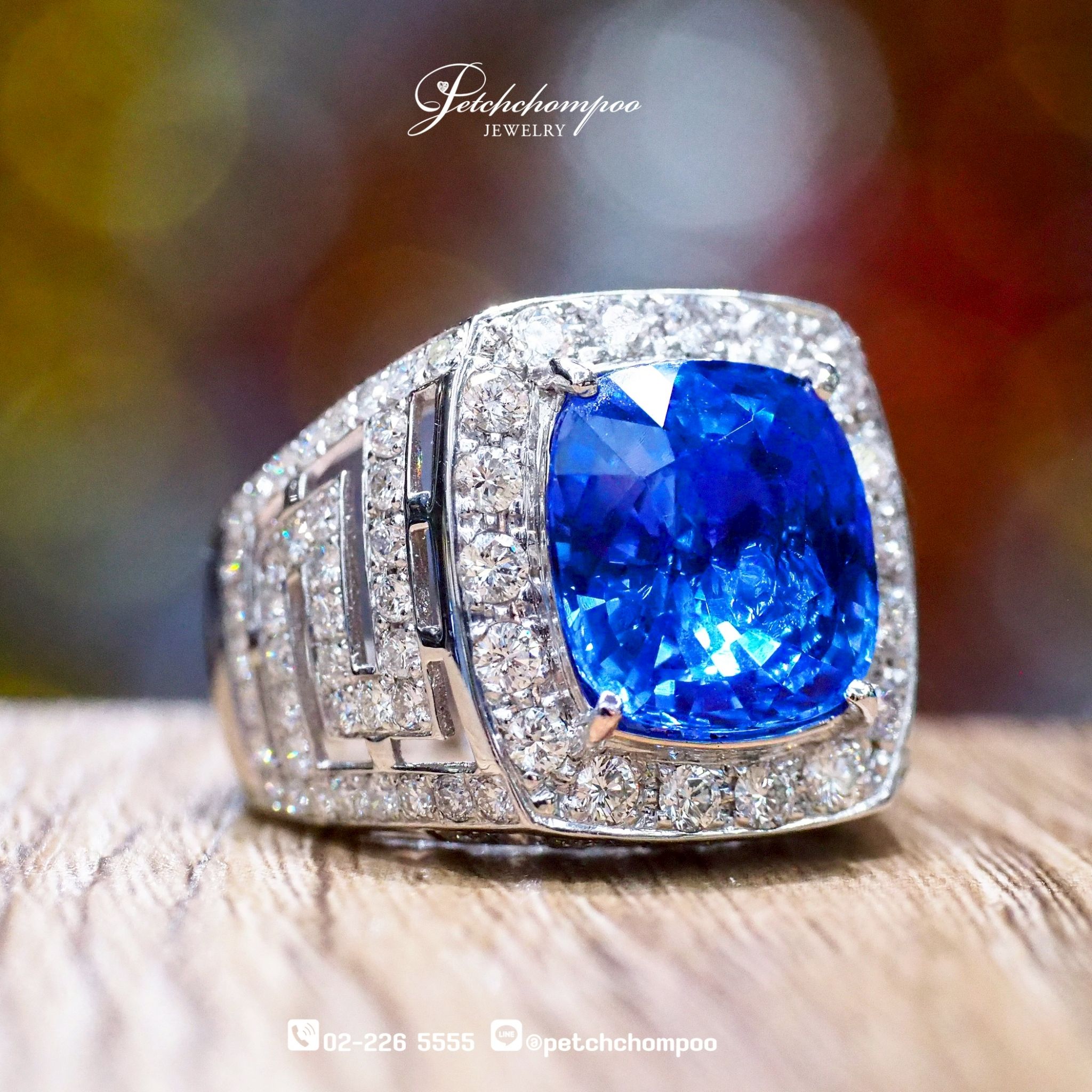 [021446] 9.89 Carat Blue Sapphire Men ring  590,000 