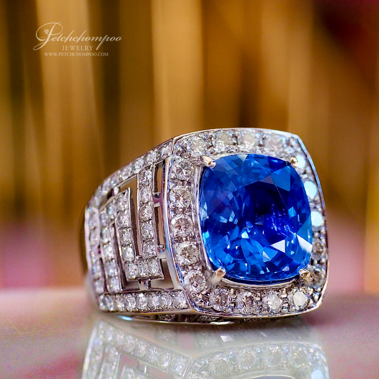 [021446] 9.89 Carat Blue Sapphire Men ring  590,000 