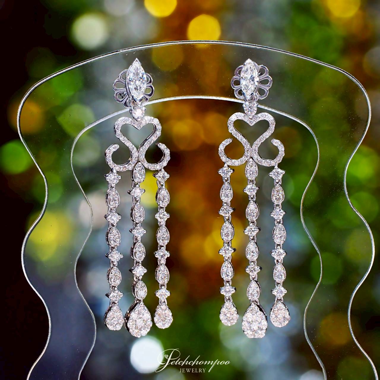 [30441] ต่างหูเพชรระย้า Celestial Cascade™ 3.58 กะรัต  149,000 