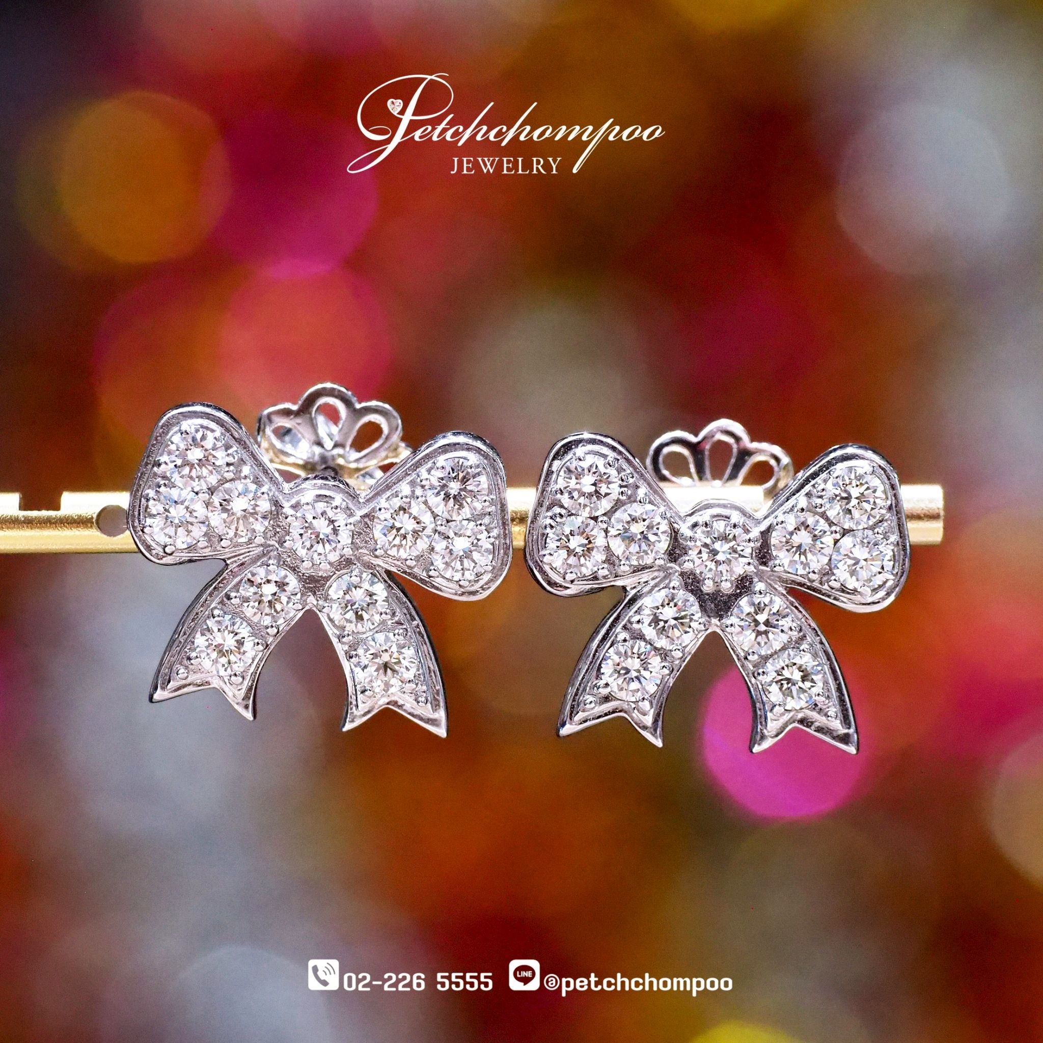[025011] Ribbon diamond earring  59,000 
