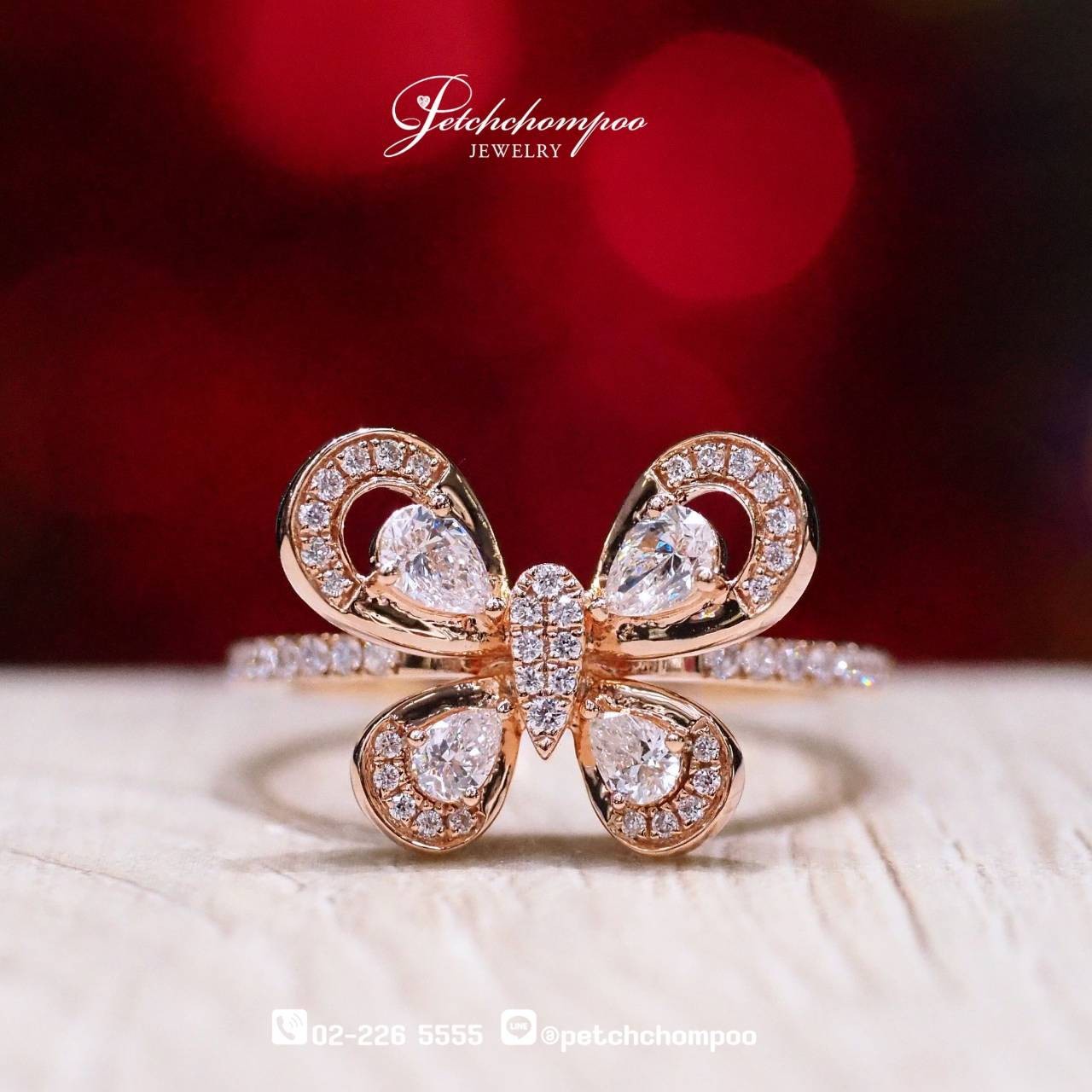 [29809] Butterfly Blush Ring™  Diamond Ring  39,000 